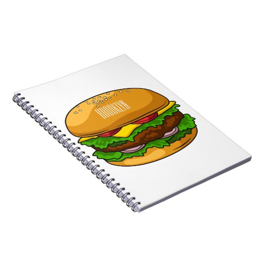 Carnet Illustration de Hamburger (Côté Droit)