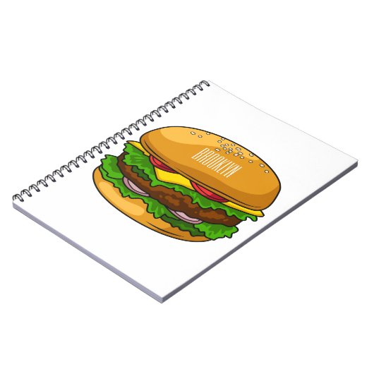 Carnet Illustration de Hamburger (Côté gauche)