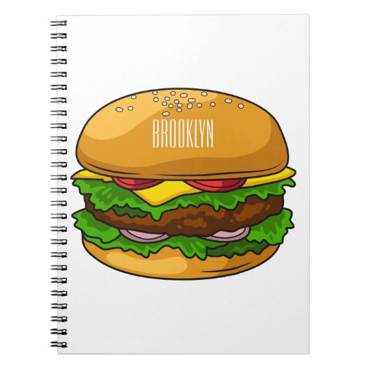 Carnet Illustration de Hamburger (Devant)