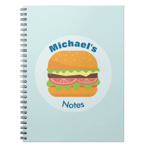 Carnet Illustration de hamburger avec tomate et laitue