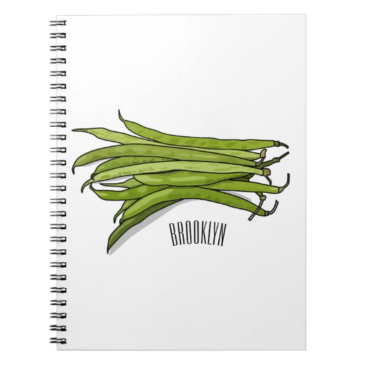 Carnet Illustration de haricots verts (Devant)