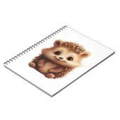 Carnet Illustration de hérisson de dessin (Côté gauche)