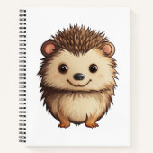 Carnet Illustration de hérisson de dessin (Devant)