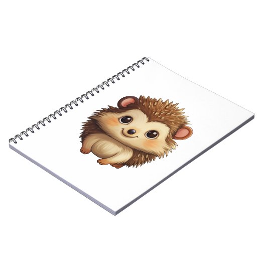 Carnet Illustration de hérisson de dessin (Côté gauche)