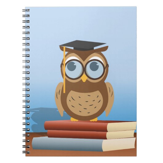 Carnet Illustration de hibou (Devant)