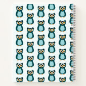Carnet illustration de Hibou Bleu (Dos)