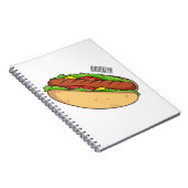 Carnet Illustration de Hot dog (Côté Droit)