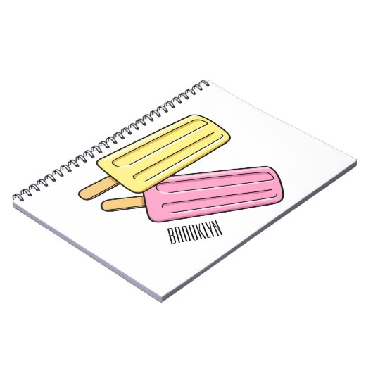 Carnet Illustration de Ice pop (Côté gauche)