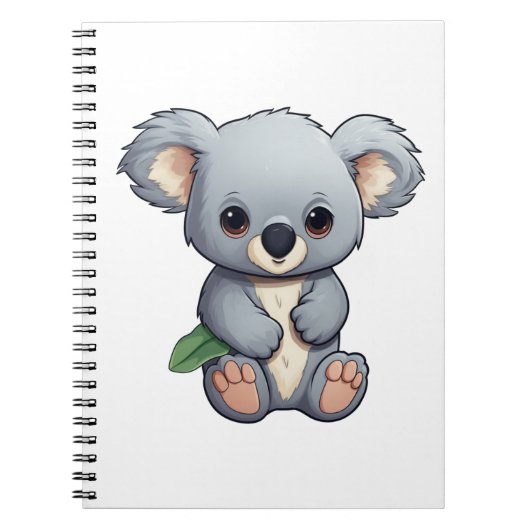 Carnet Illustration de koala du dessin animé (Devant)