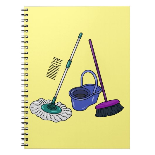 Carnet Illustration de la bande dessinée Broom & mop (Devant)