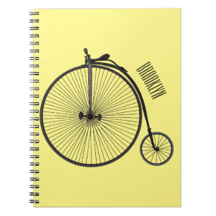 Carnet Illustration de la bande dessinée de vélo à grande