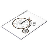 Carnet Illustration de la bande dessinée de vélo à grande (Côté gauche)