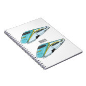 Carnet Illustration de la bande dessinée d'un train à bal (Côté Droit)