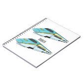 Carnet Illustration de la bande dessinée d'un train à bal (Côté gauche)