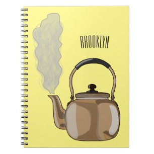 Carnet Illustration de la bouilloire à thé ou à thé