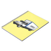 Carnet Illustration de la caricature du camion-boîte (Côté gauche)