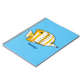 Carnet Illustration de la caricature du poisson papillon (Côté gauche)