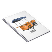 Carnet Illustration de la carotte de vélo (Côté Droit)