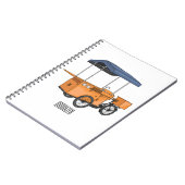 Carnet Illustration de la carotte de vélo (Côté gauche)