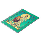 Carnet Illustration de la carte Tarot, force (Côté gauche)