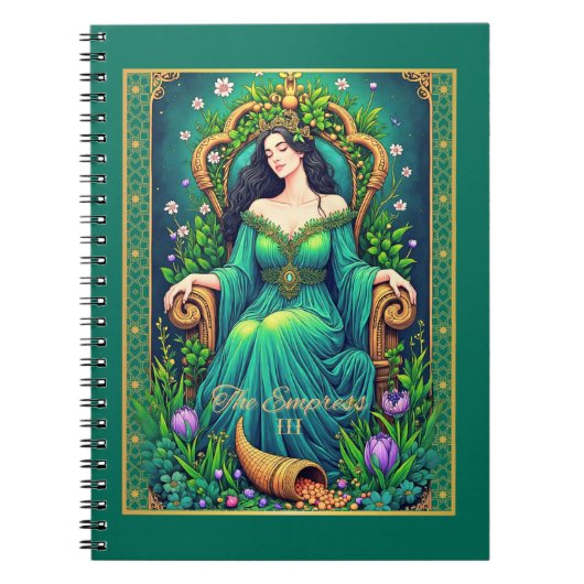 Carnet Illustration De La Carte Tarot, L'Impératrice (Devant)