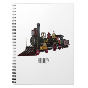 Carnet Illustration de la locomotive à vapeur