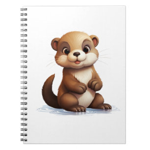 Carnet Illustration de la loutre de dessin