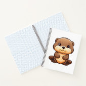 Carnet Illustration de la loutre de dessin (Intérieur)
