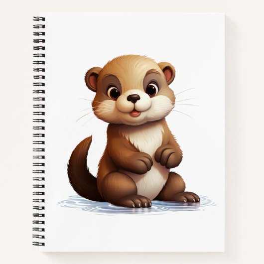Carnet Illustration de la loutre de dessin (Devant)