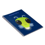 Carnet Illustration de la luciole vert mou (Côté Droit)