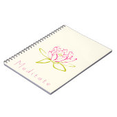 Carnet Illustration de la Lys de Lotus / Eau (Côté gauche)