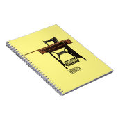 Carnet Illustration de la machine à coudre (Côté Droit)