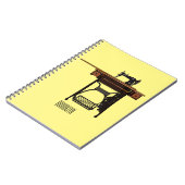 Carnet Illustration de la machine à coudre (Côté gauche)