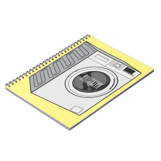 Carnet Illustration de la machine à laver (Côté gauche)