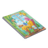 Carnet Illustration de la maison d'hiver confortable dess (Côté Droit)