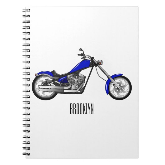 Carnet Illustration de la moto à hélico (Devant)