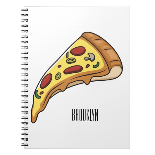 Carnet Illustration de la pizza (Devant)