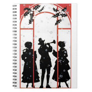 Carnet Illustration de la silhouette des chanteurs de Noë