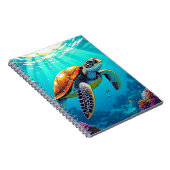 Carnet Illustration de la tortue de mer (Côté Droit)