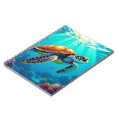 Carnet Illustration de la tortue de mer (Côté gauche)