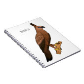 Carnet Illustration de l'aigle à faucon de Javan (Côté Droit)