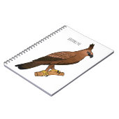 Carnet Illustration de l'aigle à faucon de Javan (Côté gauche)