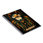 Carnet Illustration de l'aigle géométrique (Côté Droit)