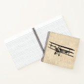 Carnet Illustration de l'ancien avion vintage (Intérieur)