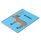 Carnet Illustration de l'antilope de Saiga (Côté gauche)