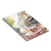 Carnet Illustration de l'aquarelle chic Café parisien (Côté Droit)