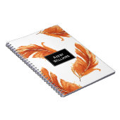 Carnet Illustration de l'aquarelle des plumes d'automne (Côté Droit)