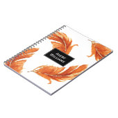 Carnet Illustration de l'aquarelle des plumes d'automne (Côté gauche)