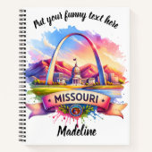 Carnet Illustration de l'aquarelle du Missouri (Devant)