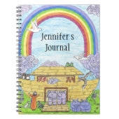 Carnet Illustration de l'Arche de Messe Noah éléphants hi (Devant)